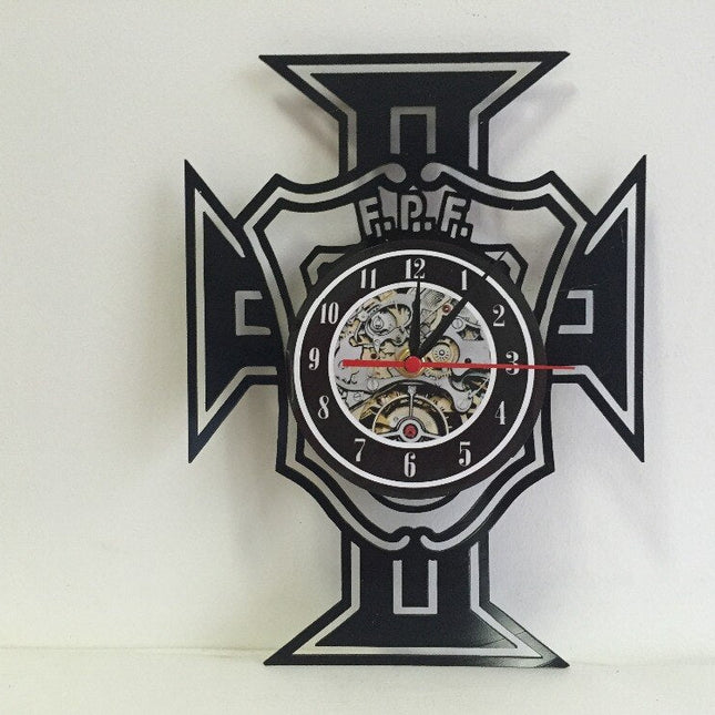 Portugal fotboll tema vinyl väggklocka
