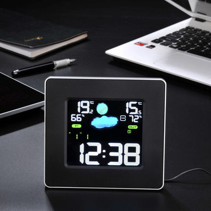 Multifunktionell digital väckarklocka med väder