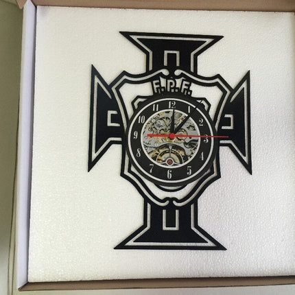 Portugal fotboll tema vinyl väggklocka