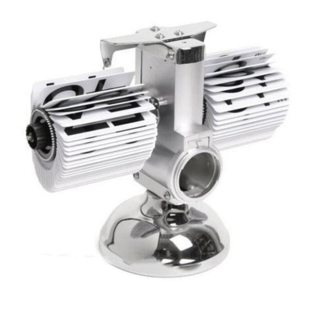 Svart och vit retro flip-klocka