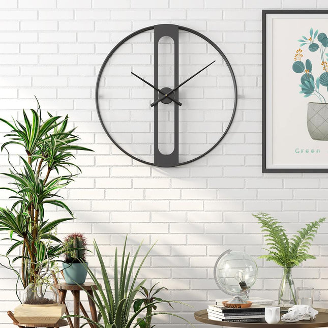 Futuristisk Minimalistisk Väggklocka i Metall