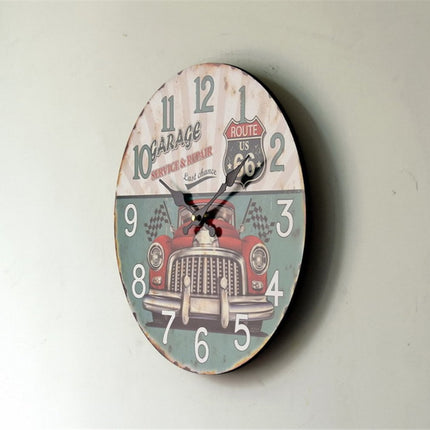 Väggklocka med Route 66 bildesign