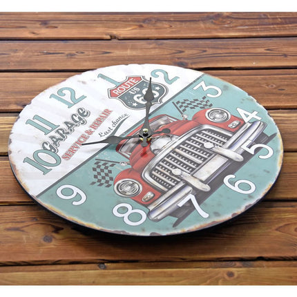 Väggklocka med Route 66 bildesign