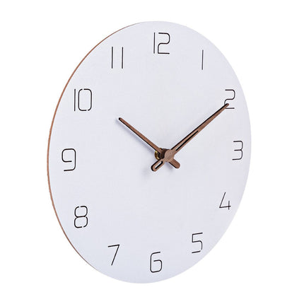 Minimalistisk Skandinavisk Väggklocka i Trä