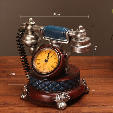 Retro bordsklocka i form av telefon