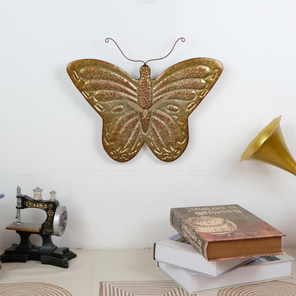 Väggklocka formad som ett lönnlöv