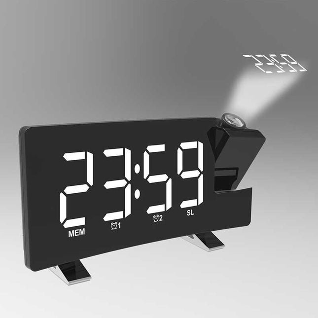 Digital LED bordsklocka med projektor