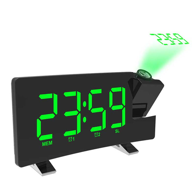 Digital LED bordsklocka med projektor