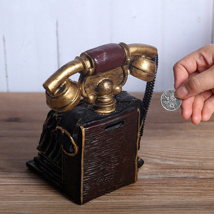 Retro bordsklocka i form av telefon