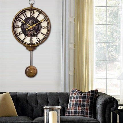 Retro pendylklocka i steampunk-stil