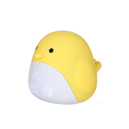 Söt kyckling väckarklocka med nattlampa