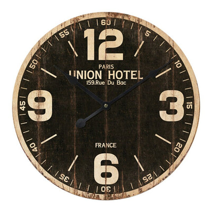 Stor färgglad väggklocka i retrostil