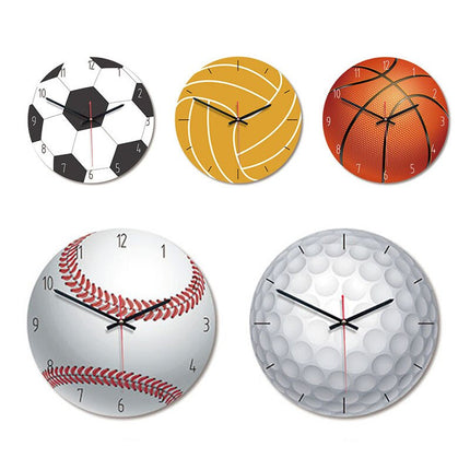 Väggklocka designad som en volleyboll