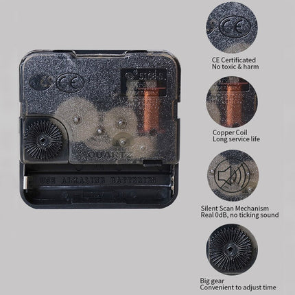 Modern väggklocka med galaxmotiv design