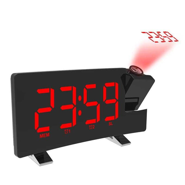 Digital LED bordsklocka med projektor