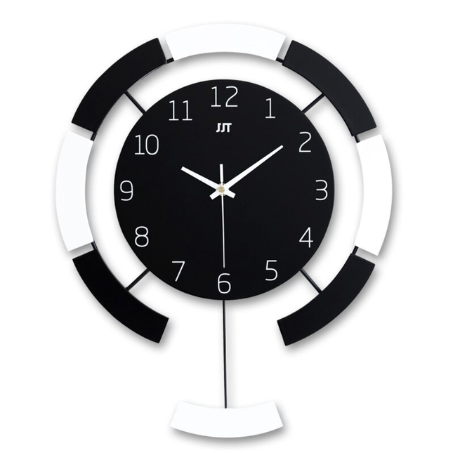 Modern design väggklocka med pendel