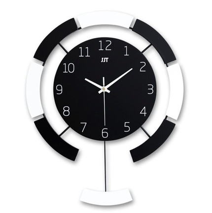 Modern design väggklocka med pendel