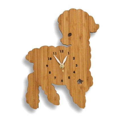 Väggklocka för barn i form av lamm