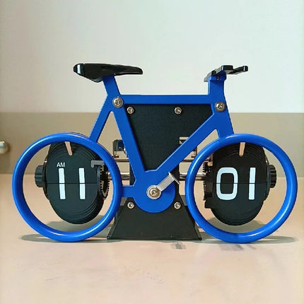 Retro flip-klocka designad som cykel