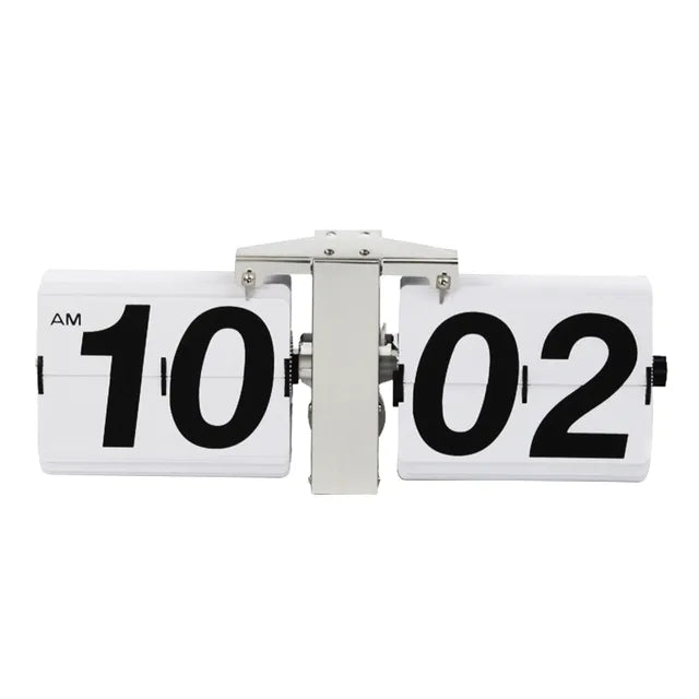 Stilren flip-klocka i metall design