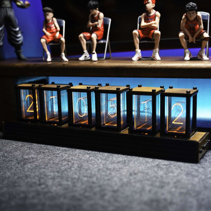 Retro Nixie rör klocka för skrivbordet