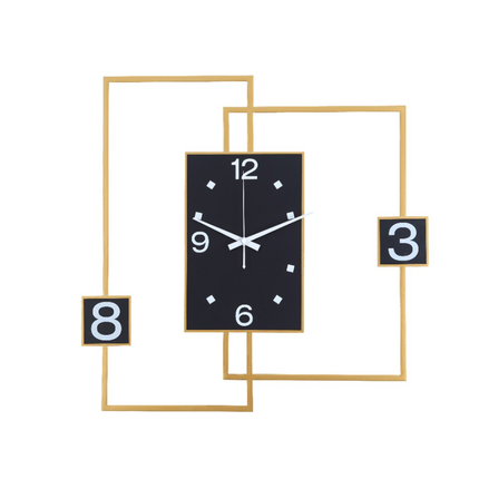 Abstrakt rektangulär väggklocka modern design