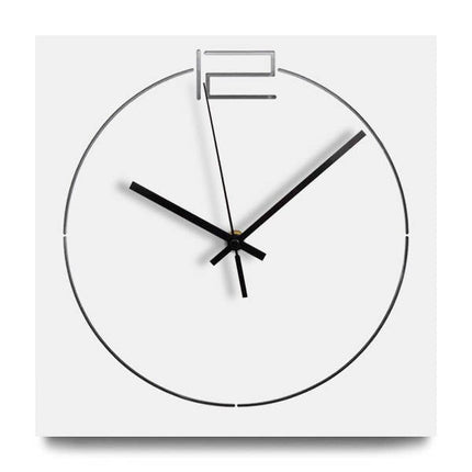 Modern fyrkantig väggklocka minimalistisk design