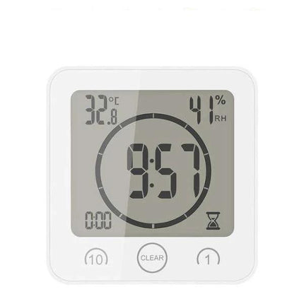 Digital badrumsklocka med sugpropp och timer