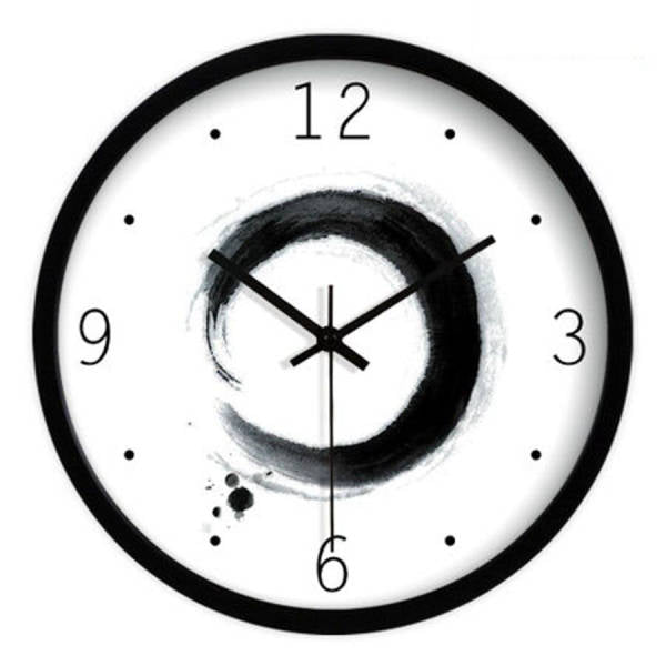 Minimalistisk väggklocka i zen-stil