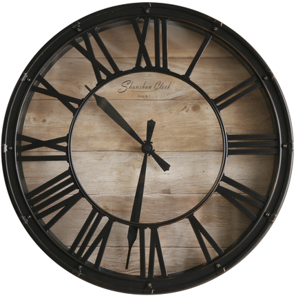 Klassisk väggklocka i industriell stil