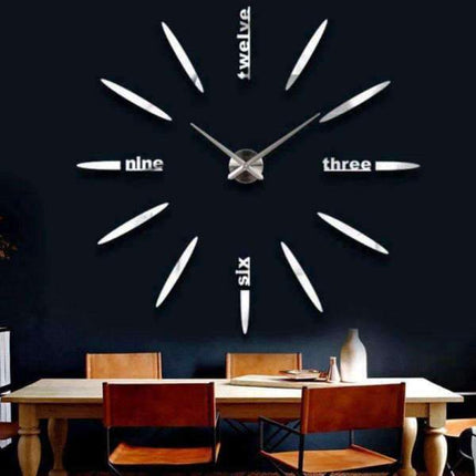 Ramlös självhäftande väggklocka modern design