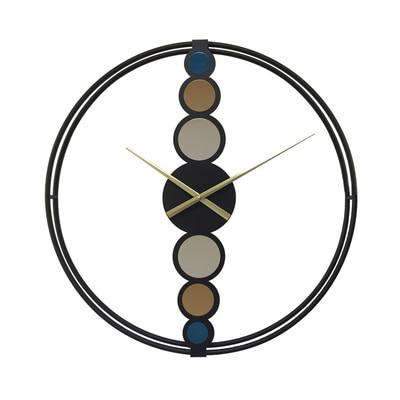 Abstrakt design väggklocka i metall