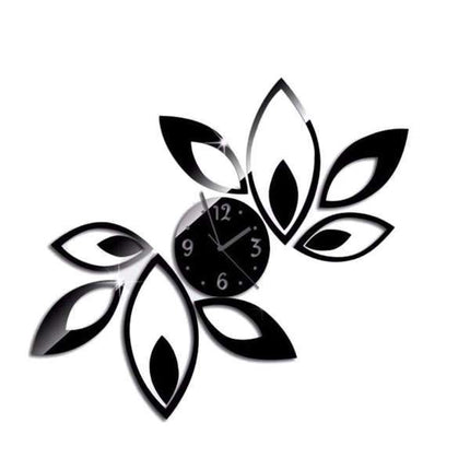 Väggklocka designad som en blomma