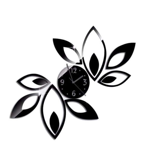 Väggklocka designad som en blomma