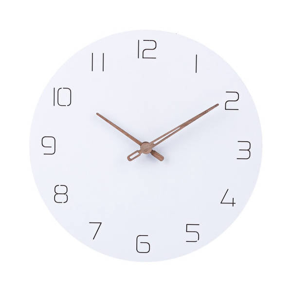 Minimalistisk Skandinavisk Väggklocka i Trä