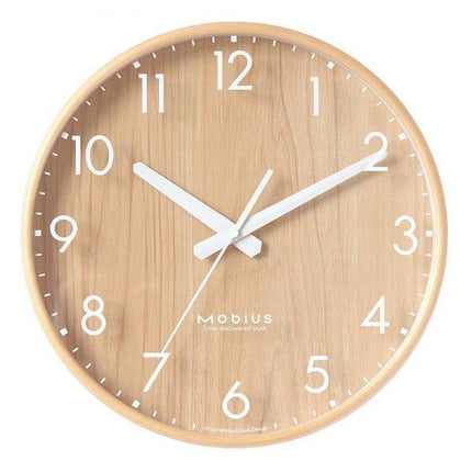 Minimalistisk Väggklocka med Träurtavla