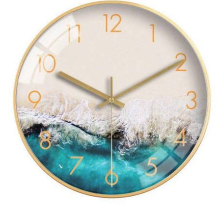Kreativ Väggklocka med Vackert Havsmotiv