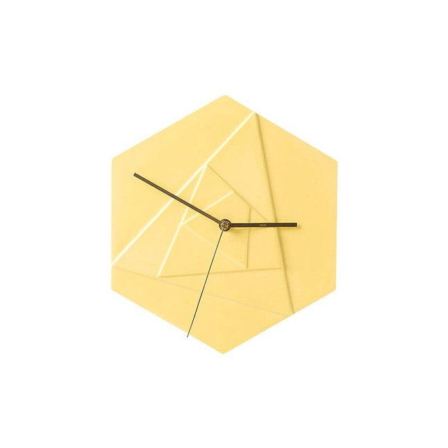 Geometrisk 3D Väggklocka Hexagonal Design