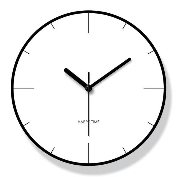 Tyst väggklocka för vardagsrum design