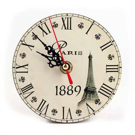 Liten vintage väggklocka Paris tema